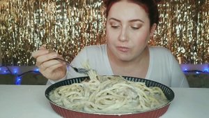 КРЕМ ПАСТА С ЛЕСНЫМИ ГРИБАМИ Мукбанг АСМР | Creamy Alfredo Pasta ASMR MUKBANG | eating show | 먹방