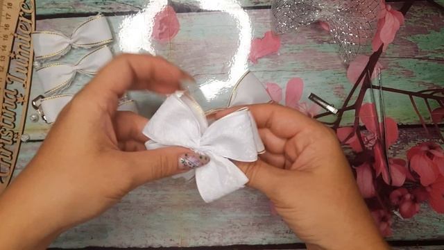 Лента в косу из репса и кружева #канзаши #ChristinaLumiere смотреть онлайн