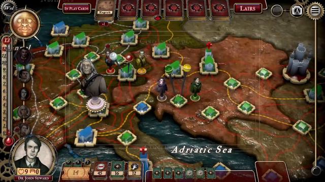 Fury of Dracula: Digital Edition PS5 Dracula gameplay