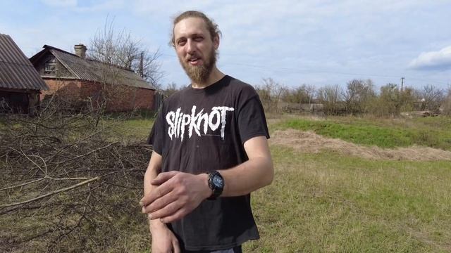 Садим малину, рассада помидоров, картошка на углях. Харьковская область, апрель 2023г. смотреть онлайн