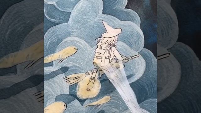 рисунок акварелью в стиле аниме смотреть онлайн