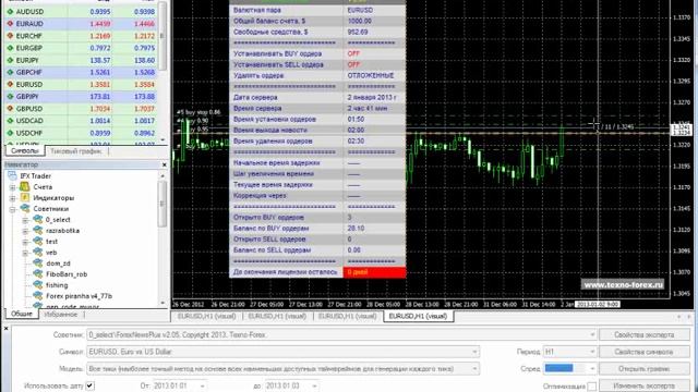 Работа с советником Forex News Plus смотреть онлайн