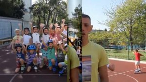 Зарядка на роликах в подготовительной группе А "Сказка"