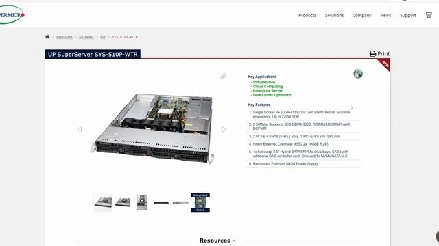 Сервер на работу: NVMe RAID через VROC, Socket Intel 4189, 8 каналов, 3rd Gen Intel Xeon Scalable смотреть онлайн