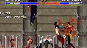 Ultimate Mortal Kombat Trilogy - Scorpion Gameplay