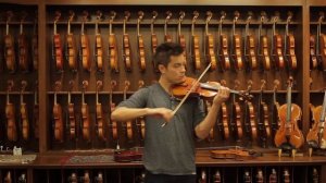 E. Reinhold Schmidt, Markneukirchen circa 1920, Guarneri model Violin Demonstration