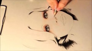 Как нарисовать портрет карандашами. Speed drawing