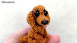 Амигуруми: схема Таксеныш. Игрушки вязаные крючком - Free crochet patterns.