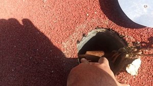 Как мы крепим сетку на общественной площадке