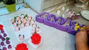 Заполняем пенобокс зеФирными цветочками ? Продолжение видео подготовки ко дню мамы ❤️