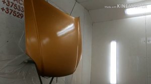 Капот - самая сложная в покраске деталь. Ремонтный окрас в кенди. Красим кенди красками