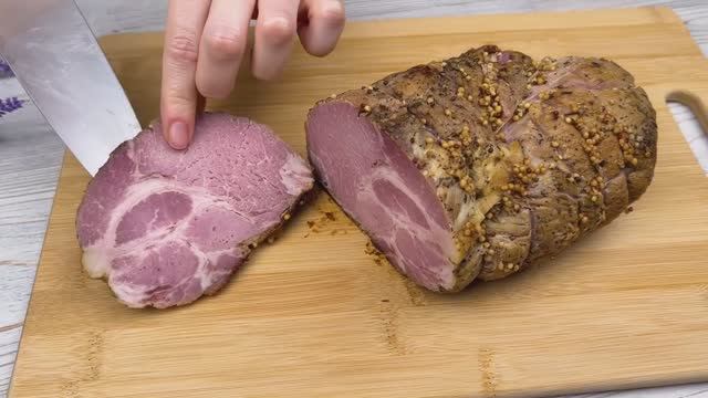 Сочная и вкусная буженина из свиной шеи запечённая в духовке.