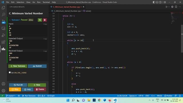Codeforces Round #811 - Problem C: Minimum Varied Number смотреть онлайн