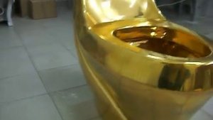 Золотой унитаз