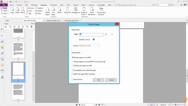 How to extract pages from a PDF File in Foxit PhantomPDF смотреть онлайн