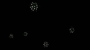 Футаж. Снежинки на чёрном фоне 2