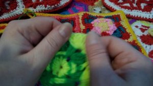 Прихватка крючком. Квадратный мотив.