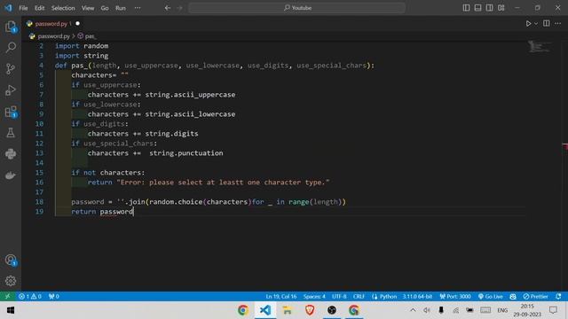 Password generator using python смотреть онлайн