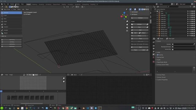 4. Моделируем карнизы и крышу. (Blender 3D) смотреть онлайн