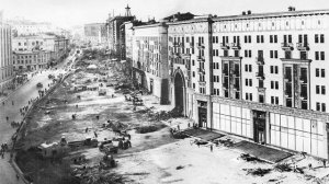 РАСШИРЕНИЕ ТВЕРСКОЙ УЛИЦЫ | Генеральный план реконструкции Москвы 1935 года