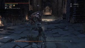 Bloodborne. Чудовище Кровоглот. Огнемёт+Меч Людвига