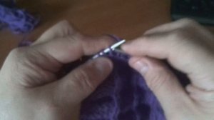 Объемный узор спицами Решётка