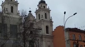 Католический звон в Минске кафедрального костёла Пресвятой девы Марии