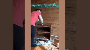 Реставрация мебели!Перекраска советской тумбы))