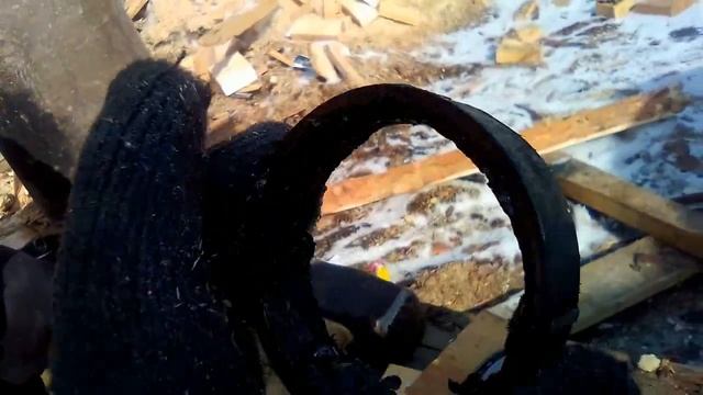 Снимаем и ставим подшипники в паре на вал шкива ЛЕНТОЧНОЙ ПИЛОРАМЫ