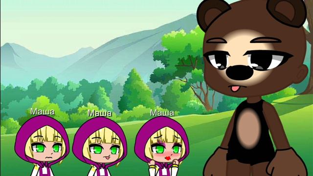 "Masha and bear" gacha club [кто настоящая?] смотреть онлайн