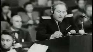 Допрос подсудимого Геринга Нюрнберг, суд над главарями Германии, 1933-1945