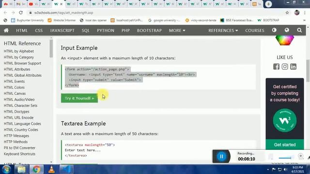 How to Use MAXLENGTH Attribute HTML - What is MAXLENGTH Attribute in HTML 2021 смотреть онлайн