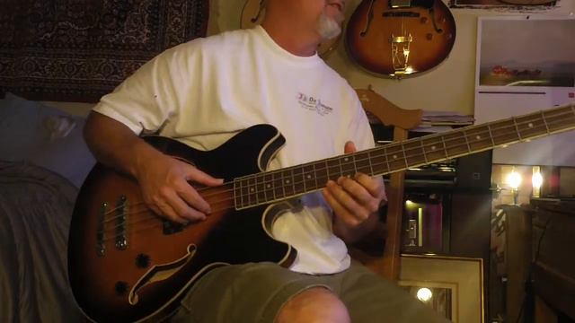 Ibanez ASB-140 semi-hollowbody bass guitar made in Korea cool tones 435