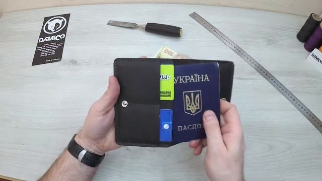 Обзор на портмоне из крейзика. Кошельки ручной работы Damico. смотреть онлайн