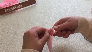 Крученые Розы из Ленты 2.5 см Канзаши Цветы МК Roses 2.5 cm Ribbon