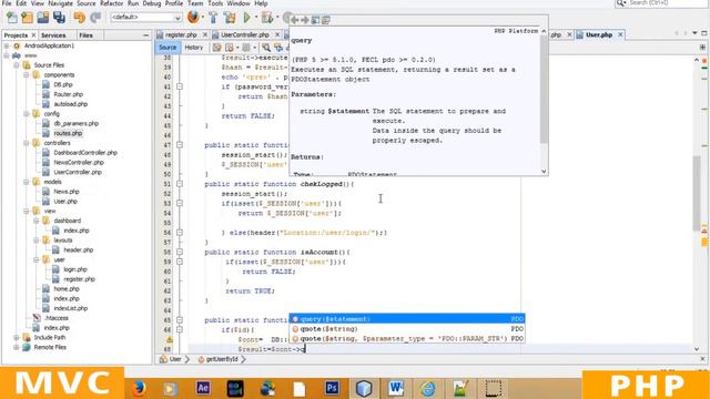 PHP Създаване на MVC Урок 08 Част 02 логин регистер система със сесия, логване на потребители смотреть онлайн