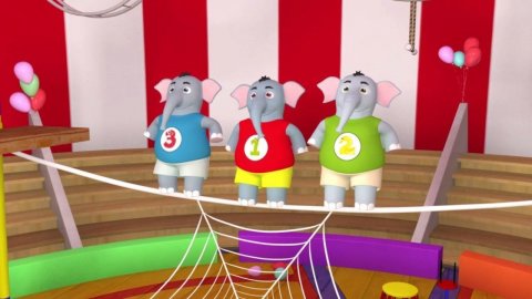 Песня Про Слонят - Учимся считать от 1 до 10 - Песни Для Детей.tv