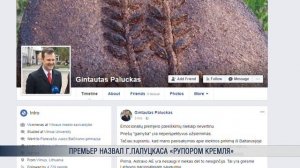 Премьер назвал Г.Палуцкаса «рупором Кремля»