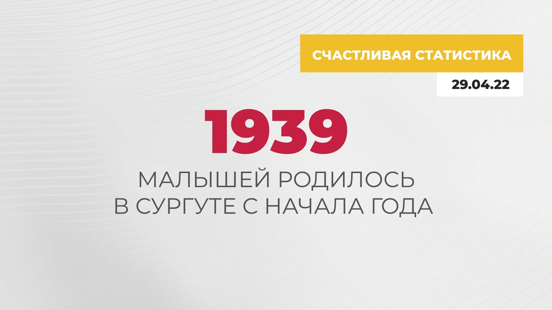 Счастливая статистика Сургута. 29.04.2022