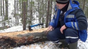 КОСТЕР НОДЬЯ ИЗ ТРЕХ БРЕВЕН.