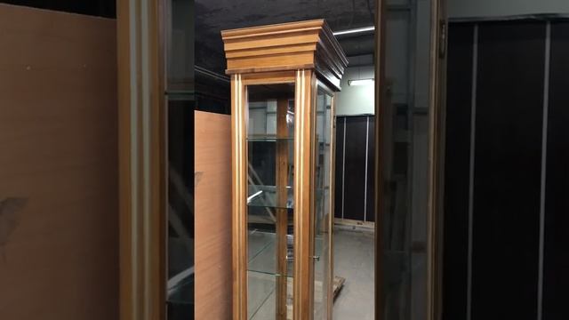 Витрина Пульхерия в наличии/витрина-сервант из дуба/шкаф-витрина из дерева/витрины АМУР смотреть онлайн