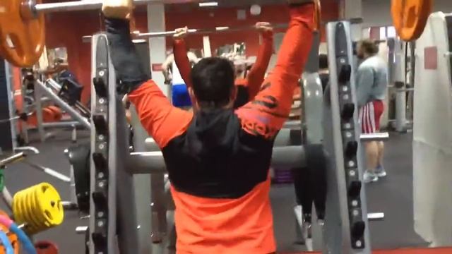 Жим штанги стоя с груди(солдатский жим) смотреть онлайн