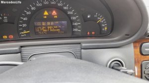Mercedes Benz W203 Secret Menu | Check Oil Level