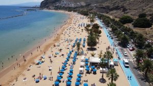 Playa de Las Teresitas dron 4k