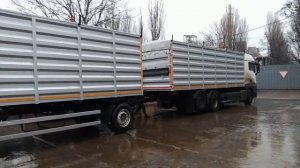 КУЗОВ ЗЕРНОВОЗ ДЛЯ КОНТЕЙНЕРОВОЗА.#кузов  #зерновоз  #контейнеровоз   ЗЕРНОВОЗНЫЙ КУЗОВ BDF.