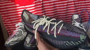 Adidas Yeezy Boost 350 V2 Yecheil Reflective and Non Reflective  comparison