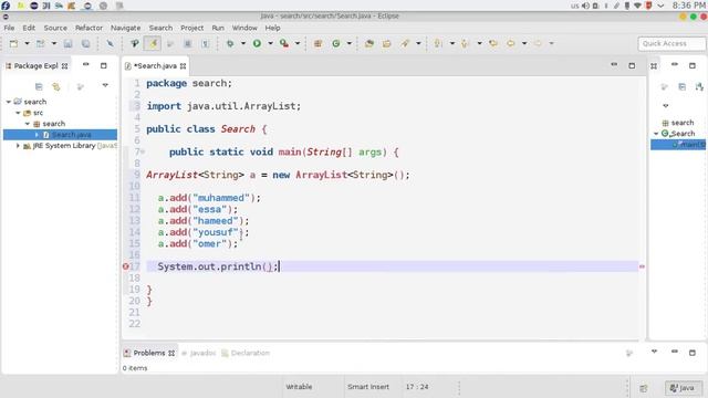 152 java Search example مثال عمل برنامج بحث смотреть онлайн