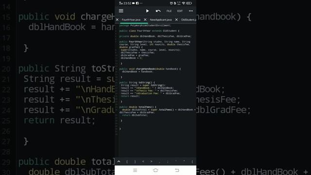 ACTIVITY 6.2 – Polymorphism – Student Enrollment System смотреть онлайн