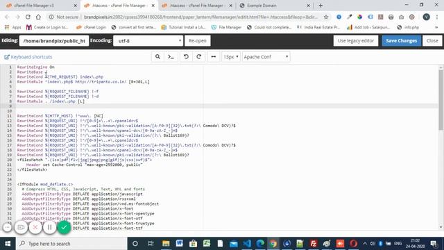 Remove index.php from the URL using .htaccess смотреть онлайн