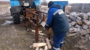 Дровокол на базе МТЗ-82, сделанный своими руками